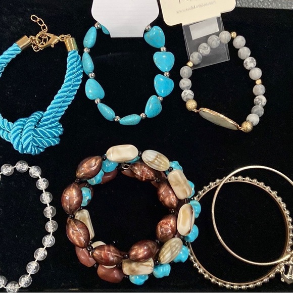 SOLD:  2.  Curated Stack of Seven New and Vintage Bracelets - Picture 3 of 3